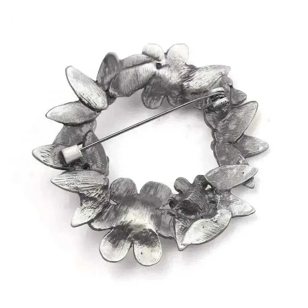 🌟 Classic Vintage Pearl Wreath Brooch - Festive Elegance Redefined 🌟