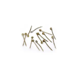 20 Pcs Bronze Tone Hair Grip Clip Bobby Pin 44mm x  8mm Glue Pad Charms Pendants