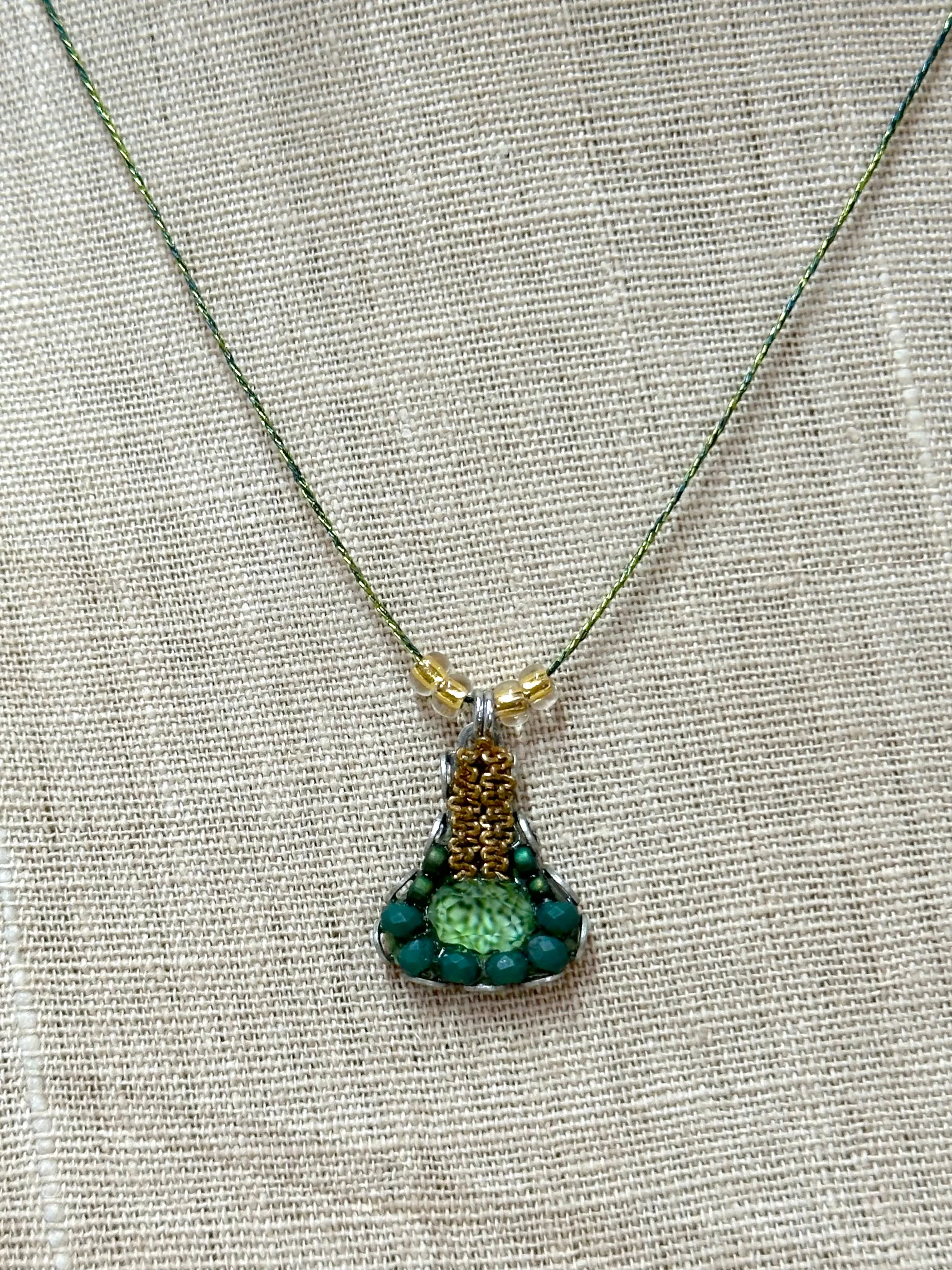 Ayala Bar Delicate Green Viridian Mood Necklace