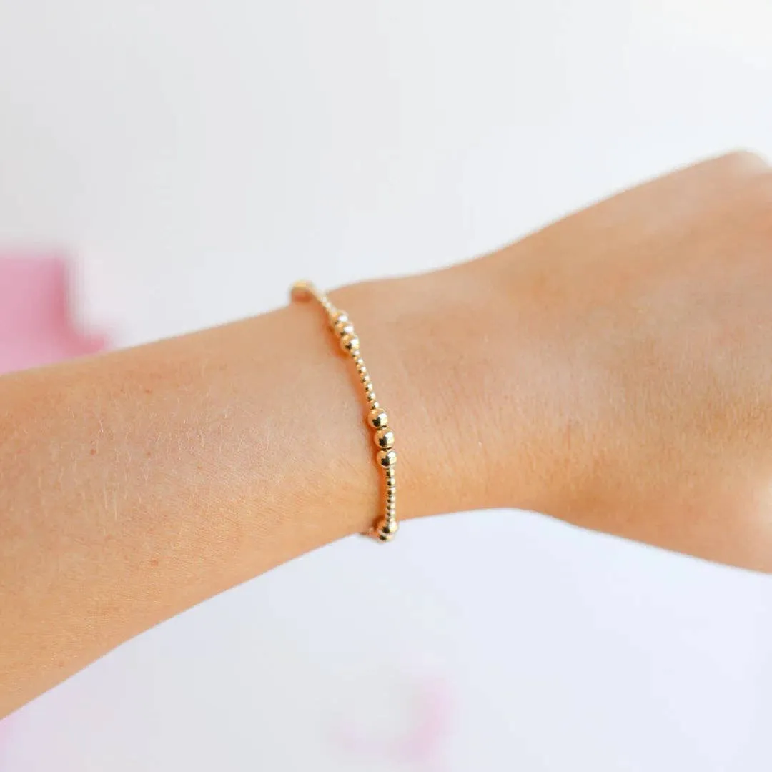 Beaded Blondes - ILY Bracelet in Gold