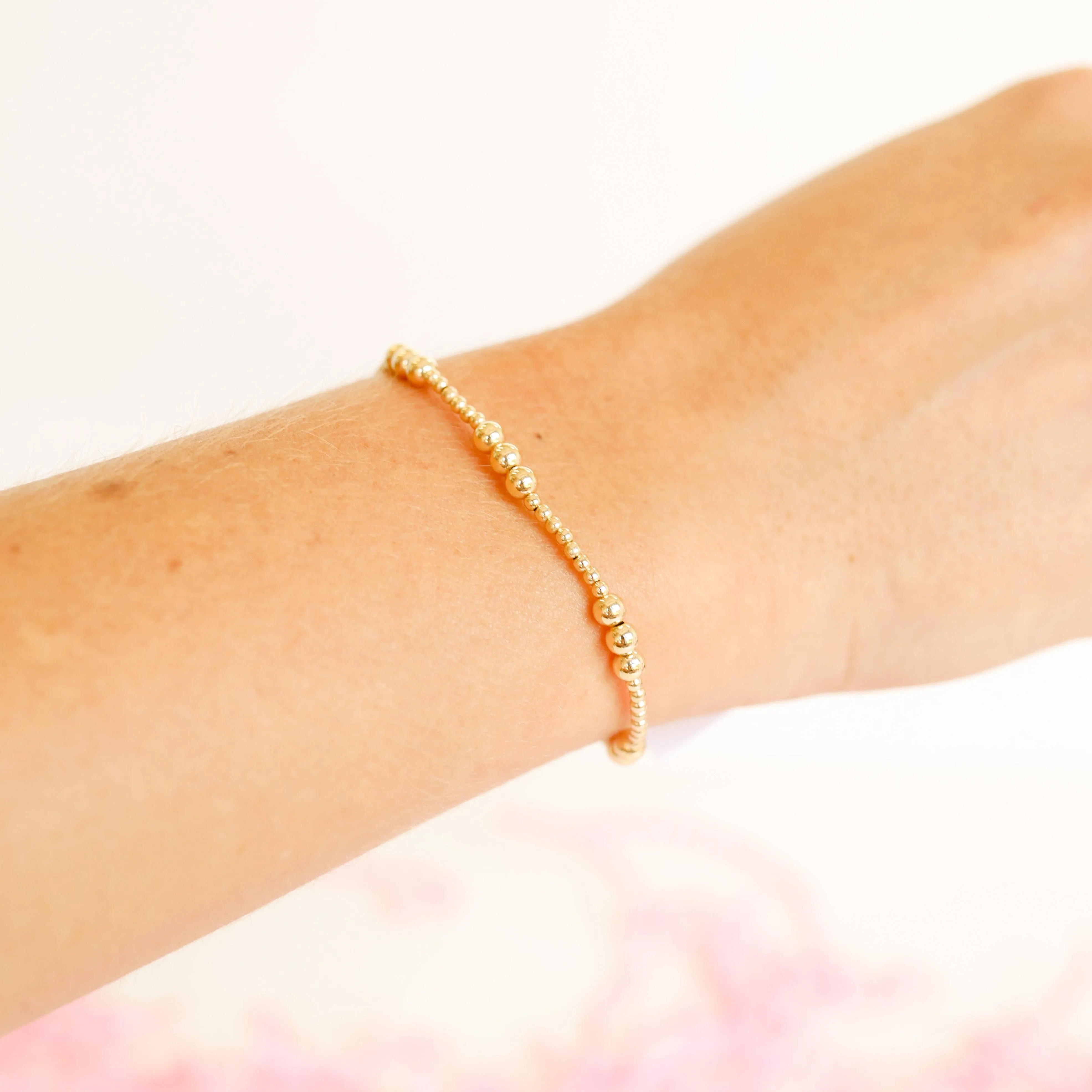Beaded Blondes - ILY Bracelet in Gold