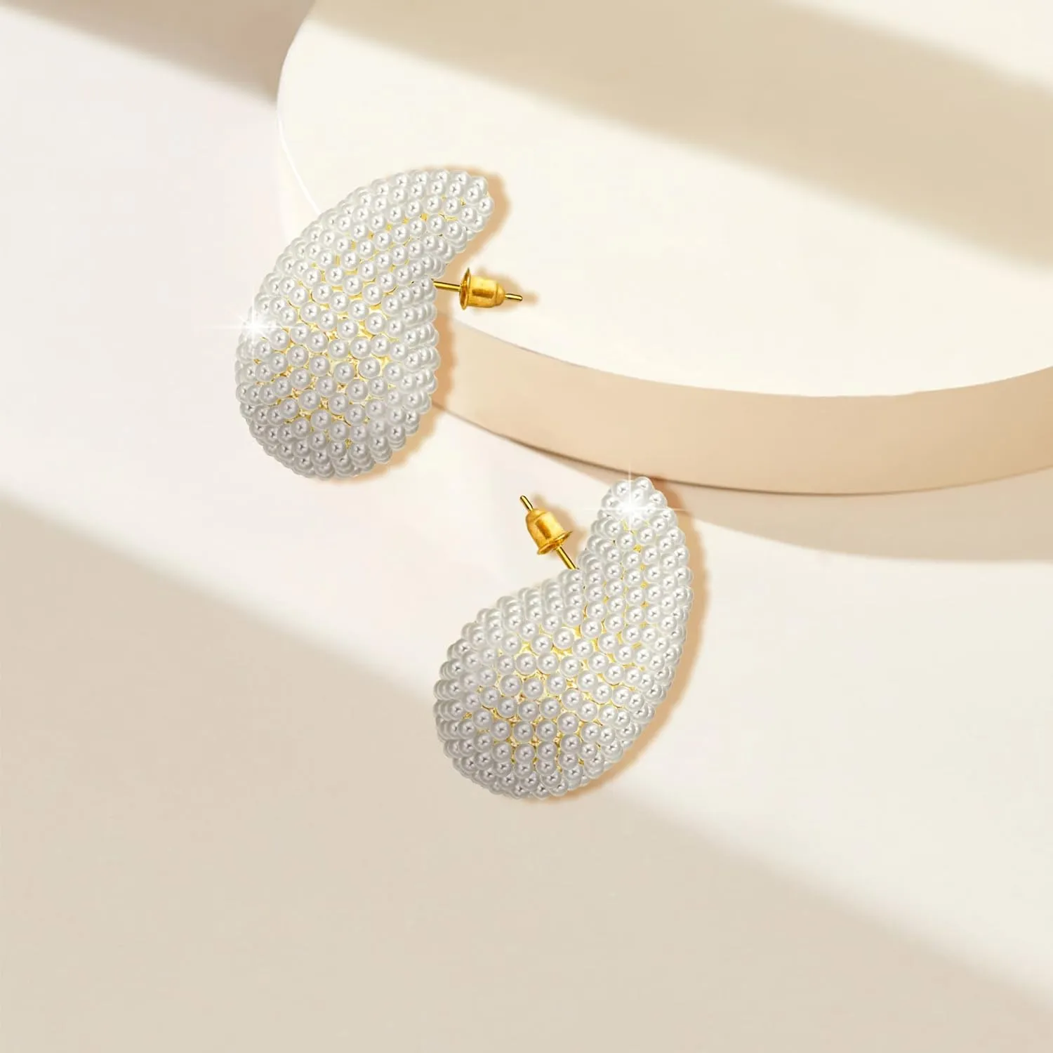 Gold Crystal Chunky Hoop Earrings for Women Sparkly Colours Rhinestone Waterdrop Teardrop Earrings Fashion Jewelry for Women
