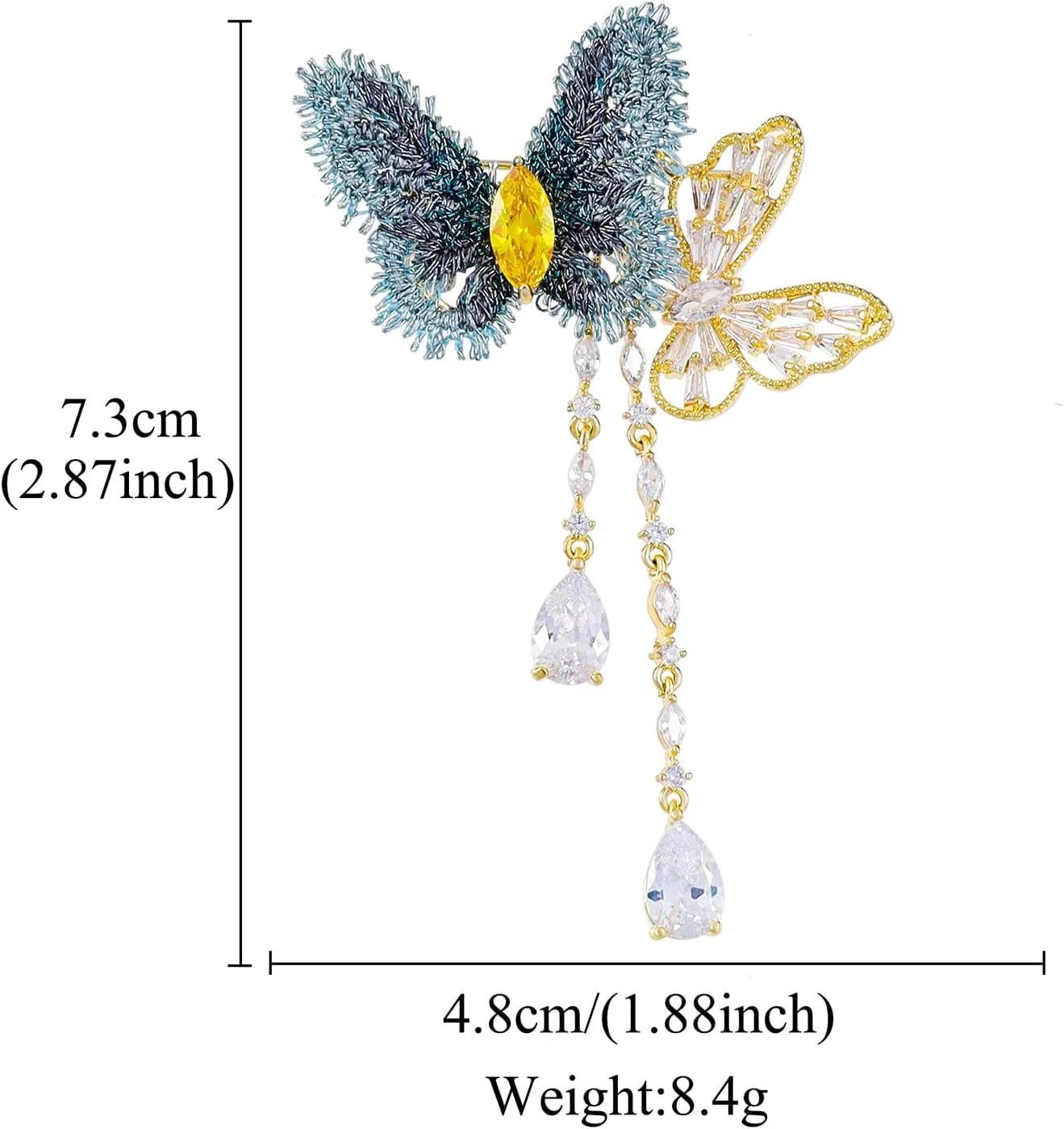 Gold Floral Series Pearl Shells Flower Brooches for Women