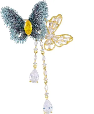 Gold Floral Series Pearl Shells Flower Brooches for Women