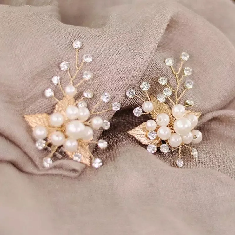 Gold Leaf Shoe Clips