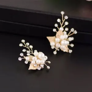 Gold Leaf Shoe Clips