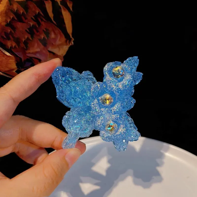 Handmade Diamond Flower Butterfly Decoration Resin Mold