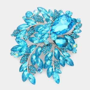 iLLASPARKZ Floral Crystal Rhinestone Bouquet Brooch / Pendant