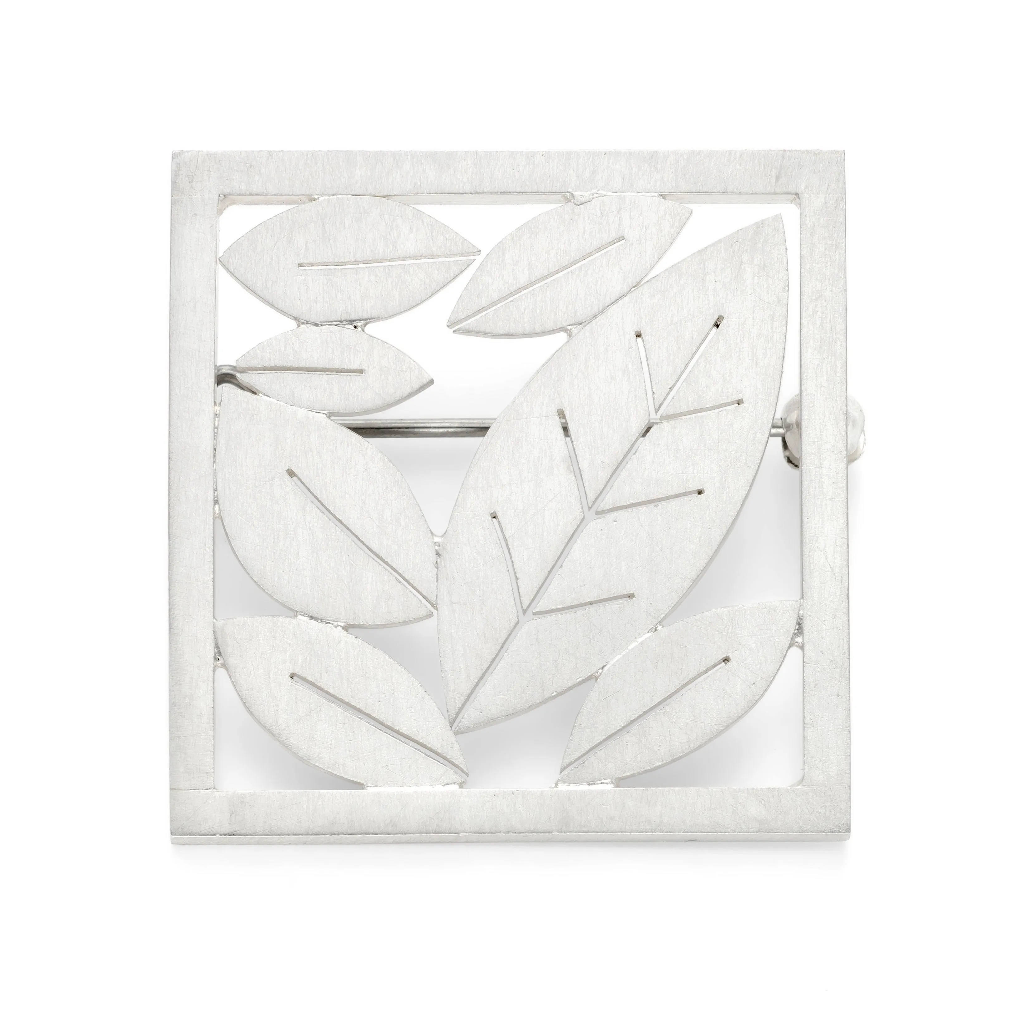 Little Square Leafy Brooch