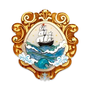 Nautical Voyage ⚓️ 🌊 - brooch - Set of 2