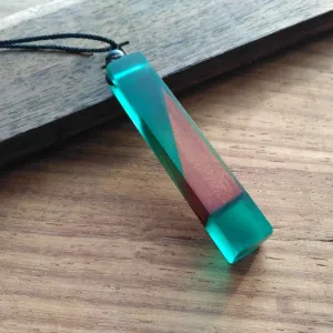 Resin Wood Handmade Pendant - Model 3